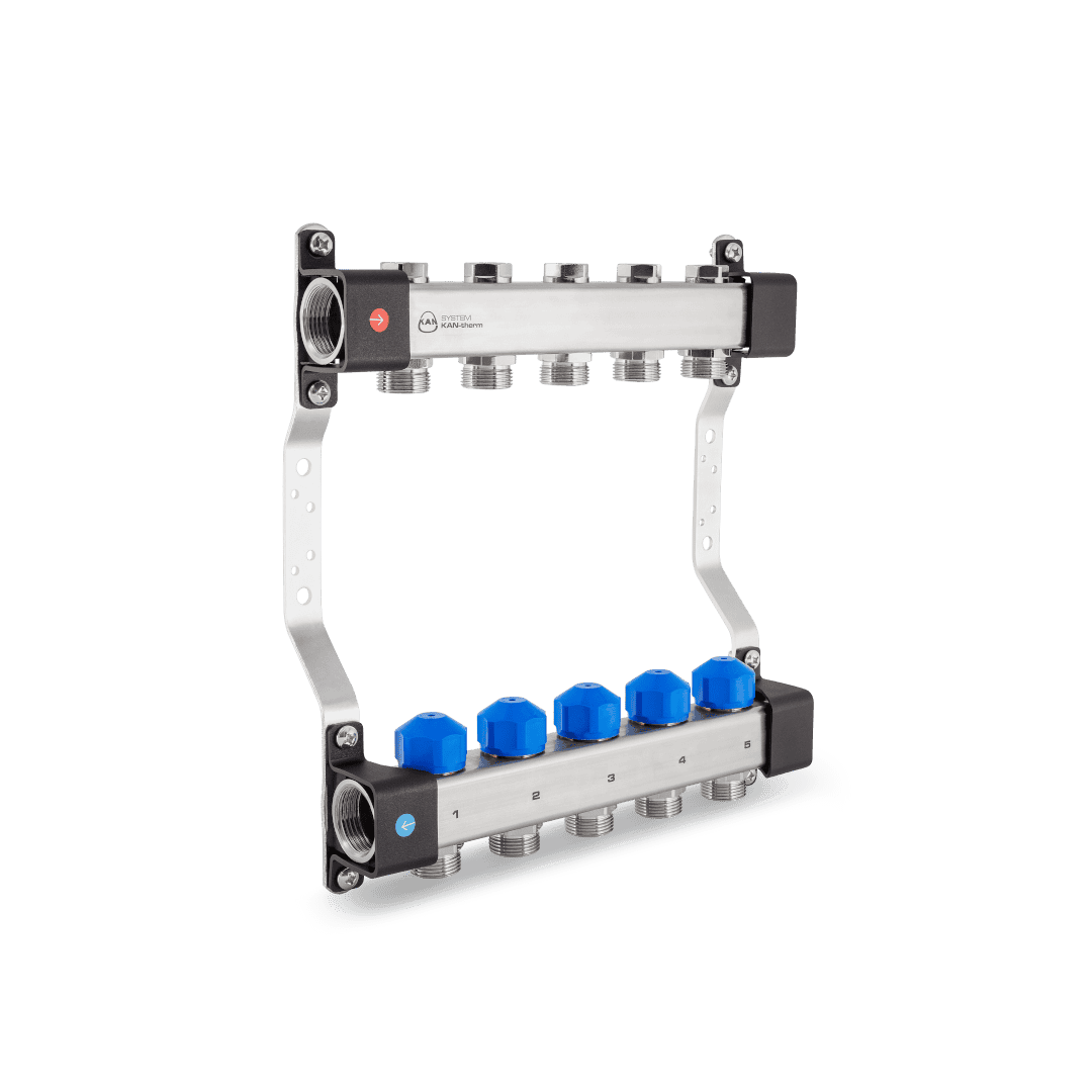 KAN-therm - InoxFlow manifolds - Manifolds with control valves and valves for actuators - UVS series