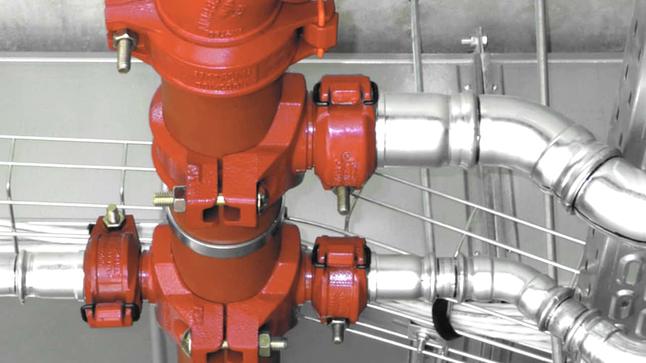 KAN-therm - Sprinkler Steel System - Compatibility of Sprinkler system with Groove system