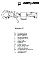 User manual press machine Novopress ACO403